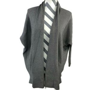 Zara Knit Small Open Front Draped Cardigan